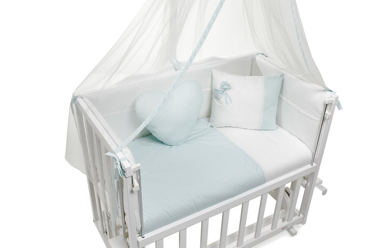 Nil Yeşili Little Heart Anne Yanı Uyku Seti (50x90)