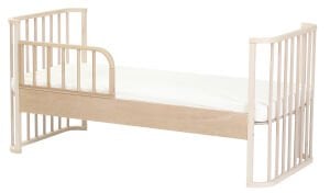 Ege Baby Ahşap Junior Kit Seti (Junior kit + 70 x 50 ek taban + güvenlik paneli) Doğal-Beyaz