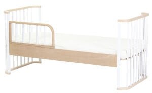 Ege Baby Ahşap Junior Kit Seti (Junior kit + 70 x 50 ek taban + güvenlik paneli) Doğal-Beyaz