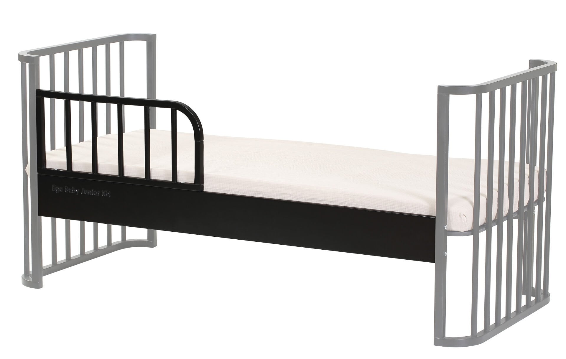 Ege Baby Ahşap Junior Kit Seti (Junior kit + 70 x 50 ek taban + güvenlik paneli) Siyah