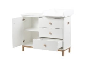 Nordix Şifonyer I Beyaz- Kayın
