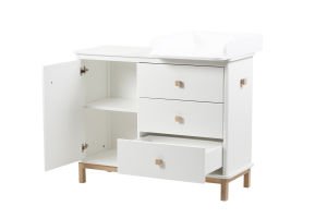 Nordix Şifonyer I Beyaz- Kayın
