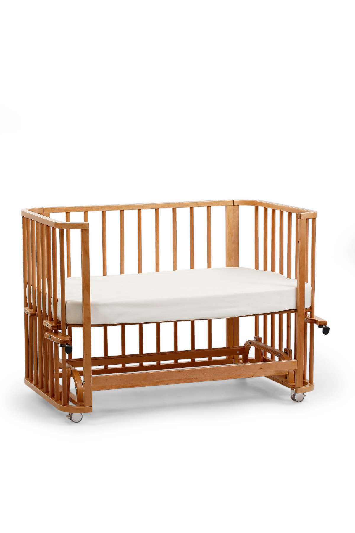 Ahşap 4 in 1 Beşik + Junior (Sadece Beşik) Vernikli