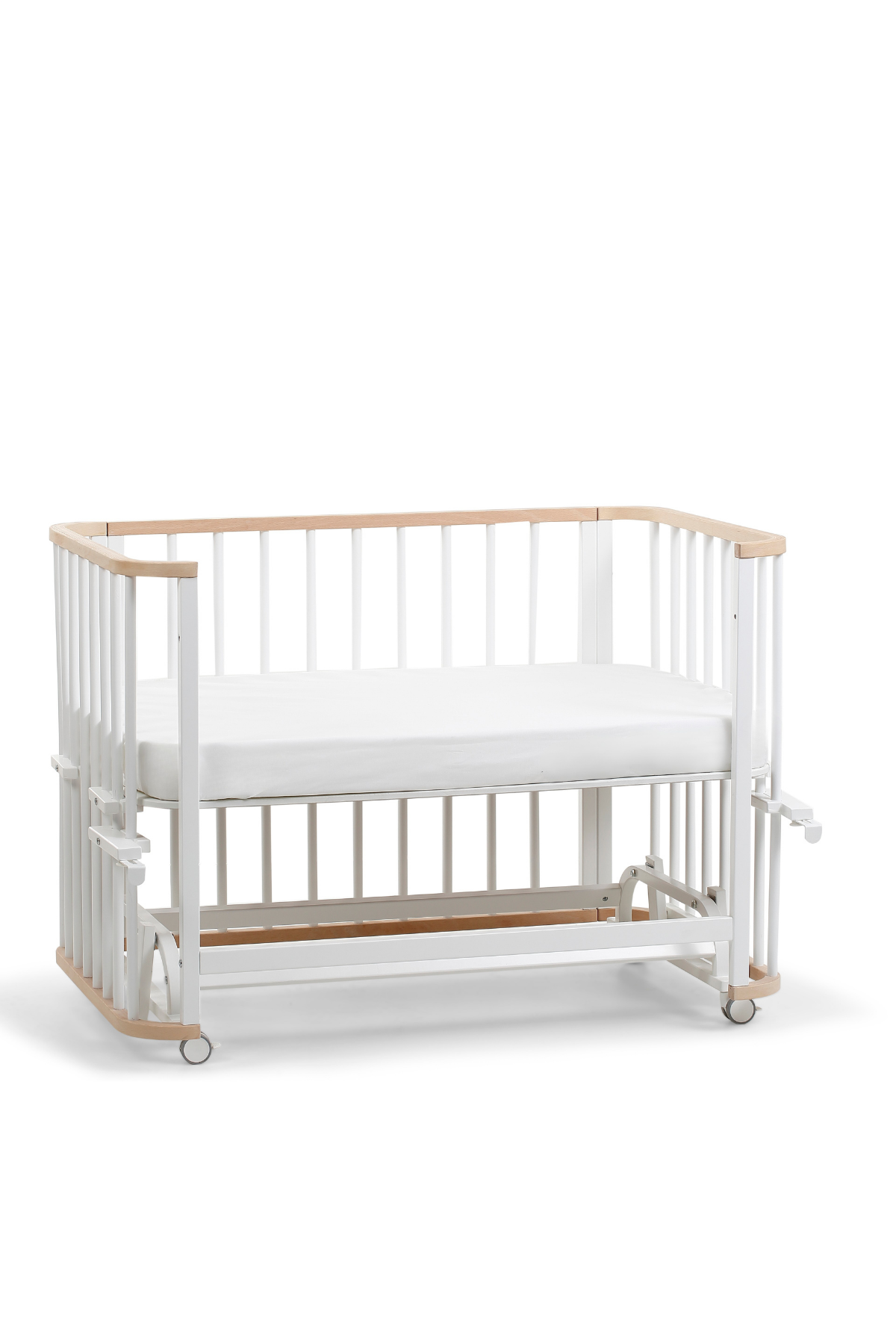 Ahşap 4 in 1 Beşik + Junior (Sadece Beşik) Doğal-Beyaz