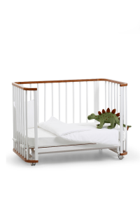 Ahşap 4 in 1 Beşik + Junior (Sadece Beşik) Ceviz-Beyaz