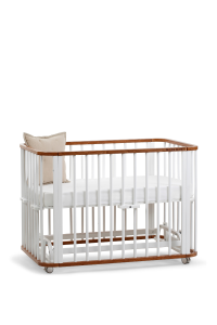 Ahşap 4 in 1 Beşik + Junior (Sadece Beşik) Ceviz-Beyaz