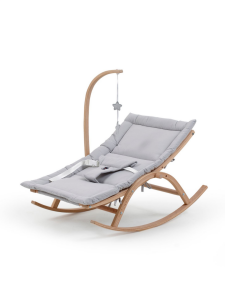 Ahşap Hug Ana Kucağı, 2 Kademeli, Doğal/Gri