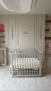 Ahşap 4 in 1 Beşik + Junior (Sadece Beşik) Bej