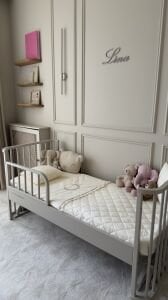 Ege Baby Ahşap Junior Kit Seti (Junior kit + 70 x 50 ek taban + güvenlik paneli) Bej