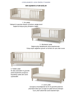 Ege Baby Dönüştürülebilir Montessori Yatak | 70 × 160 cm