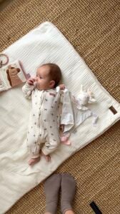 Müslin Oyun Parkı Minderi – Natural Beginnings Koleksiyonu – 70 x 110